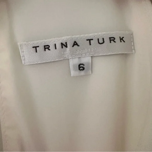 Trina Turk Ivory Bridal Jumpsuit Size 6 Civil Wedding Rehearsal Dinner